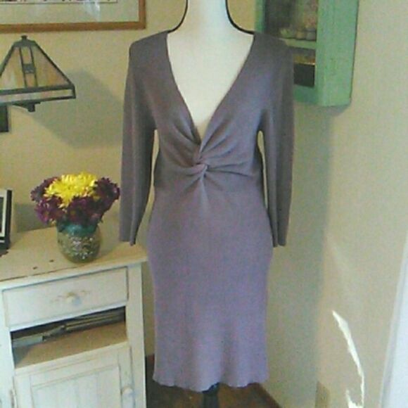 Lily White Knit Sweater Dress - Picture 1 of 10